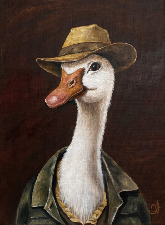 Goose Waite 绘画, 15.8x11.8 in