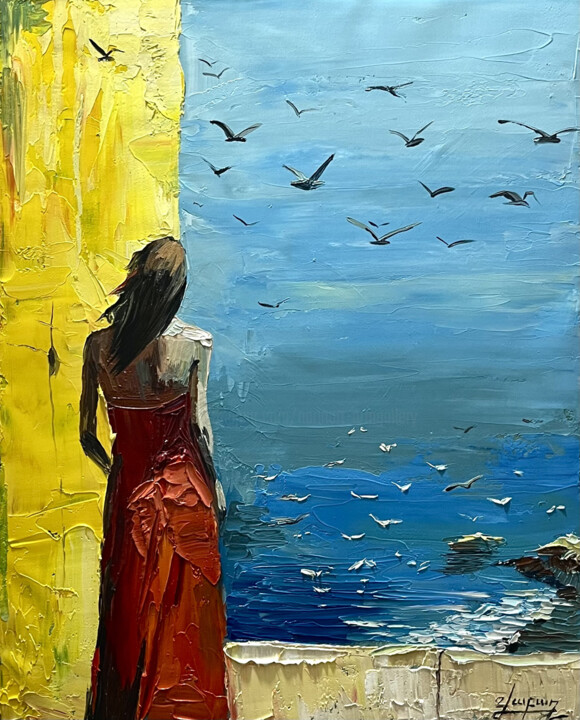 Schilderij,  19,7x15,8 in 