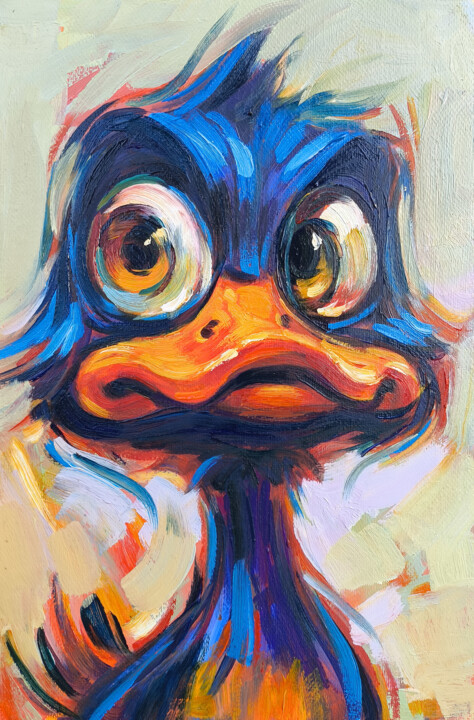 Whimsical Chick Картина, 11,8x7,9 in