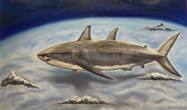 绘画 标题为“Shark” 由Larisa Ruy, 原创艺术品, 丙烯