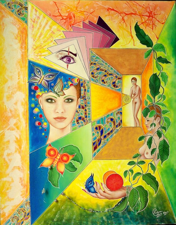 La messagère 绘画, 39.4x28.7 in