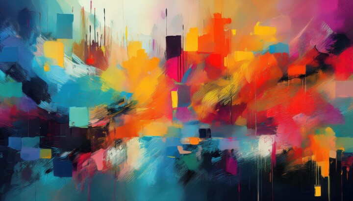 Painting titled "Displaying a Moody…" by Jacek Dudziński, Original Artwork, AI generated image