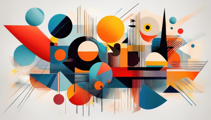 Painting titled "Exploration of Colo…" by Jacek Dudziński, Original Artwork, AI generated image