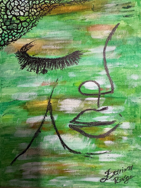 Painting titled "Сон весны 🌸" by Zarina Ringe, Original Artwork, Acrylic