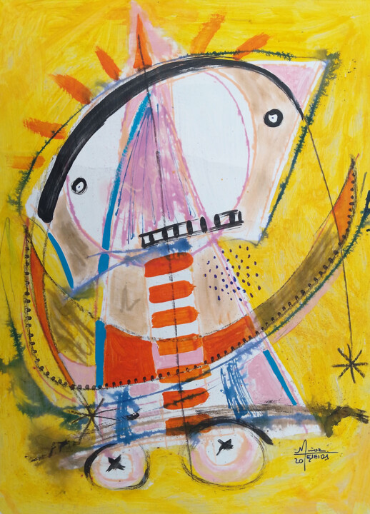 Niña 绘画, 22.8x16.5 in