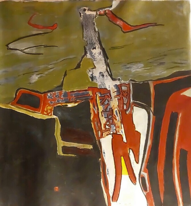 绘画,  33.1x33.1 in 