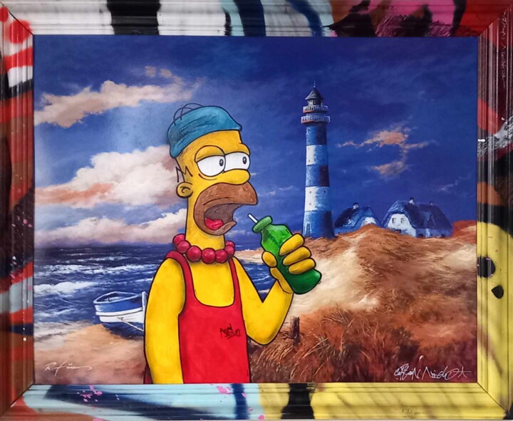 Homer Beach 绘画, 32.1x26.2 in