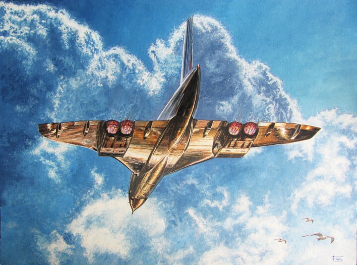 Concorde dort 绘画, 15.8x19.7 in