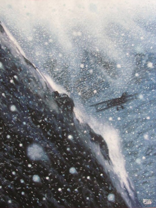 Les ailes du courage 绘画, 19.7x15.8 in