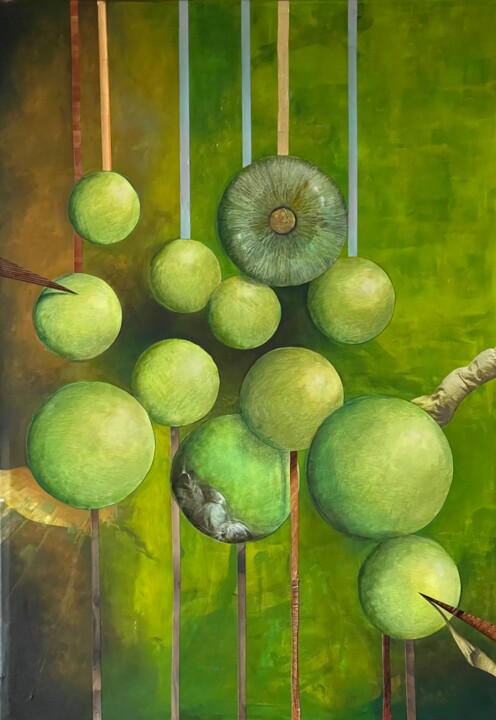 Painting titled "Sperimentazione sur…" by Fabio Pacifico, Original Artwork, Acrylic
