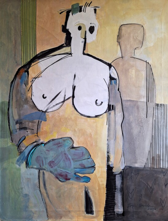 Peinture intitulée "ZAWSZE PODAJĘ POMOC…" par Eryk Gorsky, Œuvre d'art originale, Acrylique