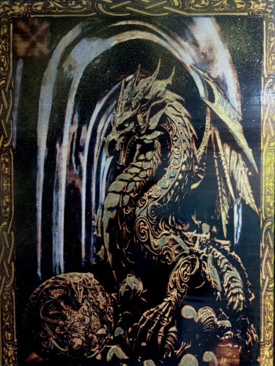Дракон ! Деньги и богатсво!/The dragon! Money and wealth! 绘画, 22.1x16.5 in