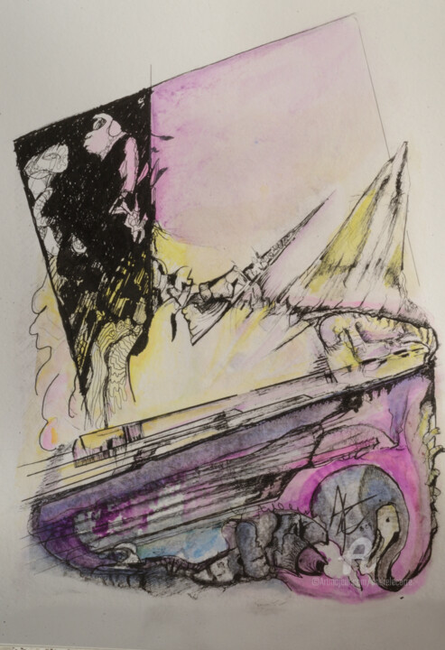 绘画,  16.5x11.7 in 