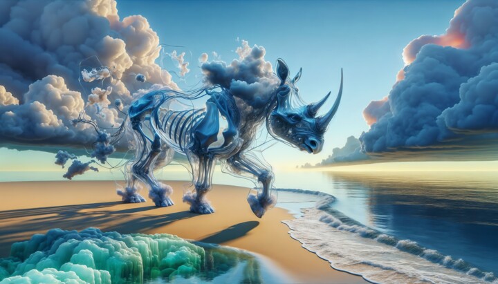 Rhino nuageux 数字艺术