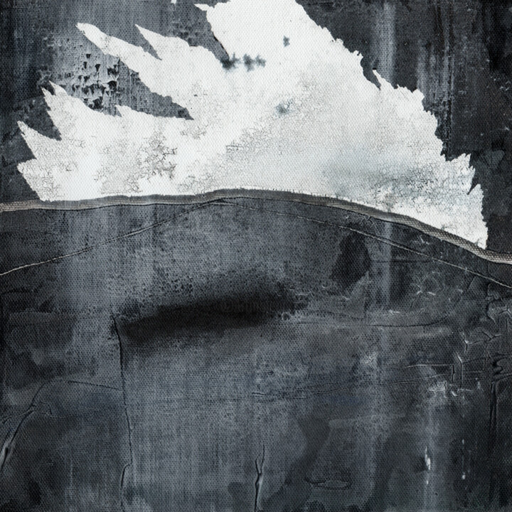 #289, acrylique sur toile, 25x25cm "noises 03" 绘画, 9.8x9.8 in