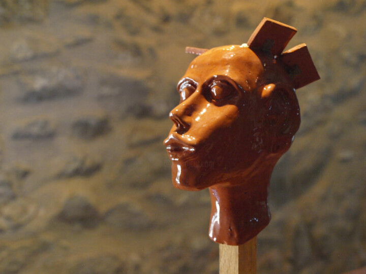 Head malfunction 雕塑, 11x5.5 in