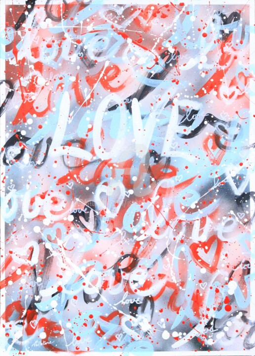 Love love 24 绘画, 27.6x19.7 in