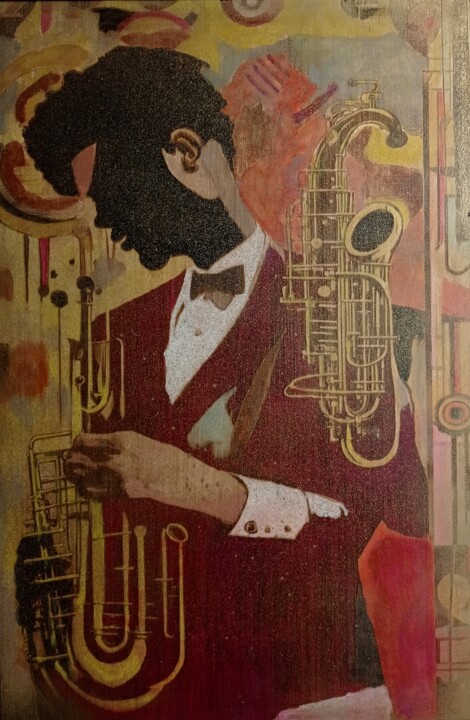 Джаз /Jazz Schilderij, 19,7x13,3 in