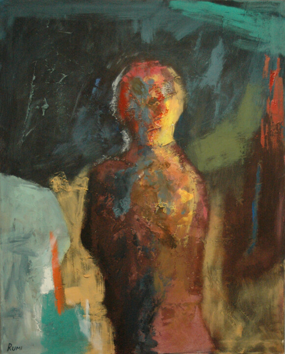 "Loosing Certainty" 绘画, 36.2x29.1 in