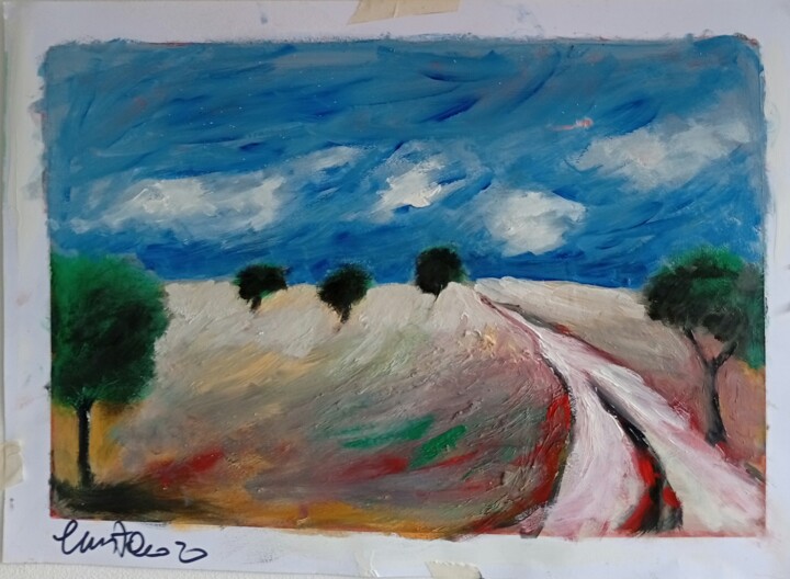La campagna Painting, 12.6x17.7 in