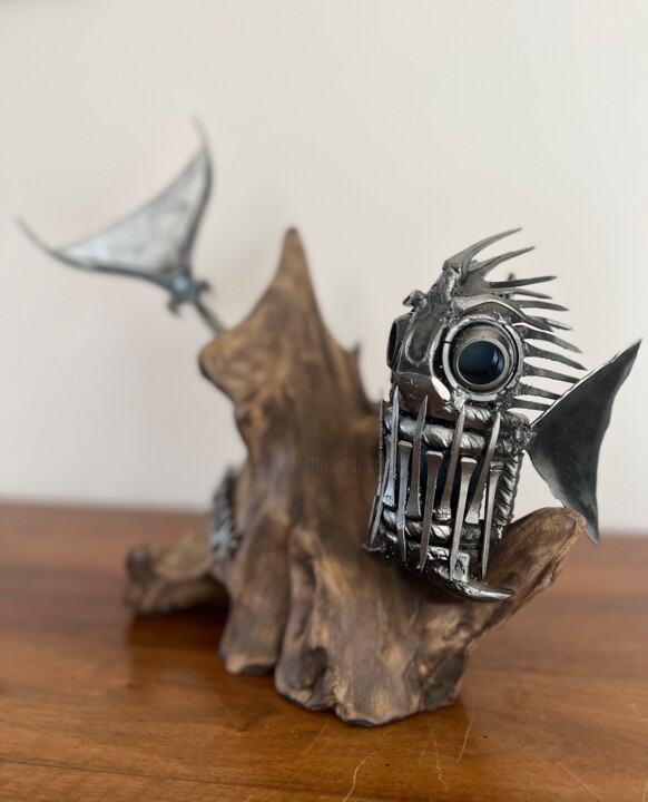 Abyssal dentés Sculptuur, 12,2x13 in