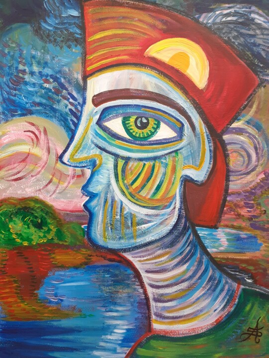 Par delà les mers Pittura, 25,6x19,7 in