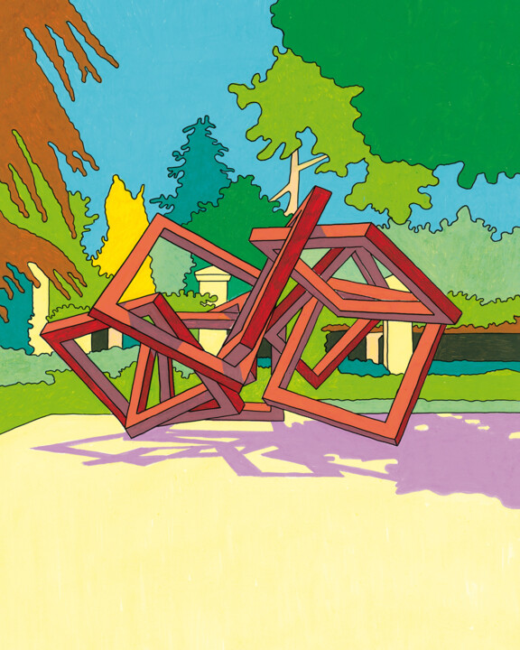 Drawing titled "CASTILLA. FUNDACIÓN…" by Kike Ibáñez, Original Artwork, Marker Mounted on Other rigid panel