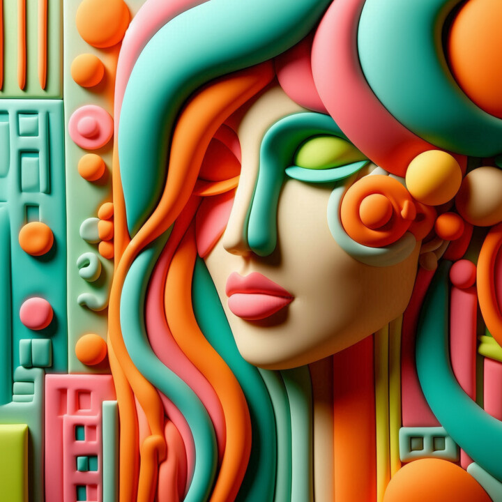 Digital Arts titled "Avant-Garde Eleganc…" by Alberto Capitani, Original Artwork, AI generated image