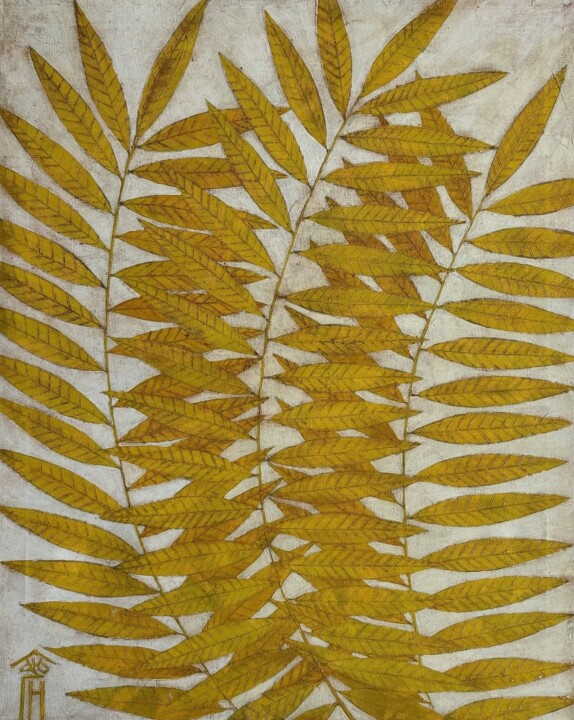 Golden branches Картина, 39,4x31,5 in
