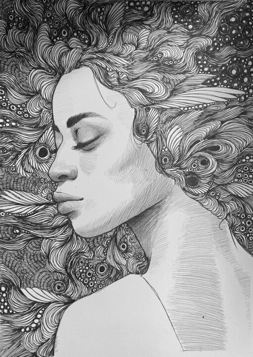 Salammbô IV Disegno, 11,7x8,3 in
