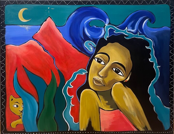 LUNA MI AMOR Tablo, 27,6x35,4 in