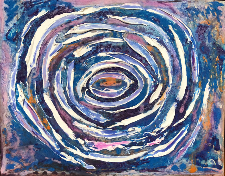 Era of Aquarius Painting, 15.8x19.7 in