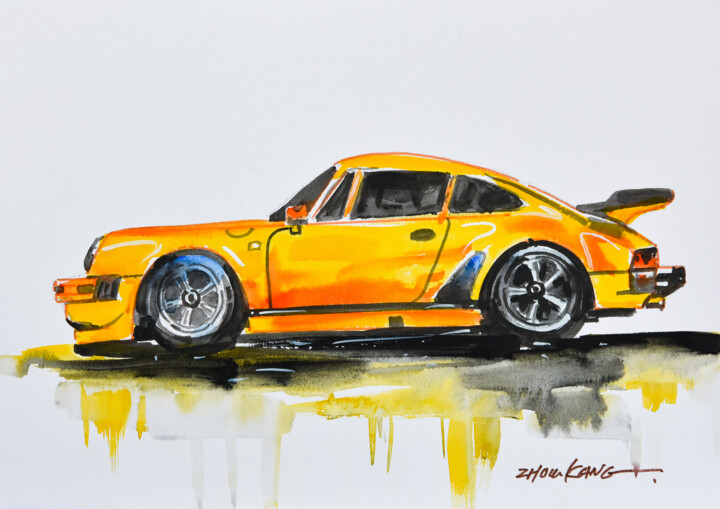 car 绘画, 8.3x11 in