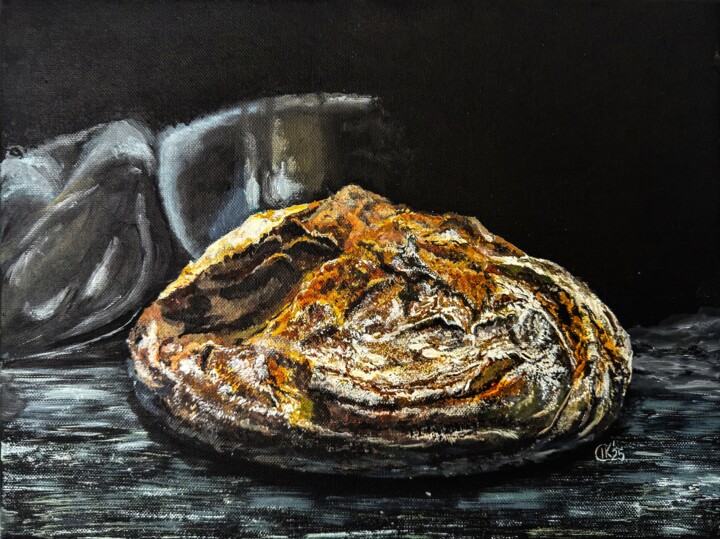 Golden Crust 绘画, 11.8x15.8 in