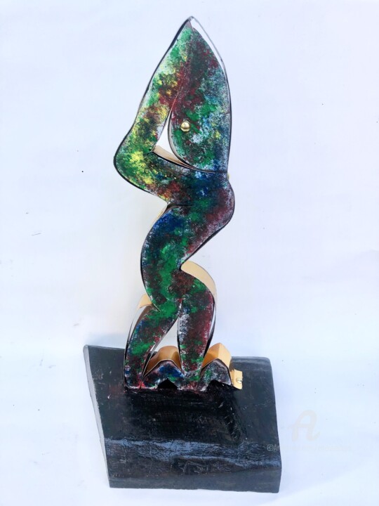 femme bras levé