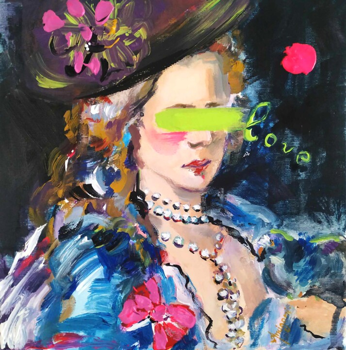 Miss L. 绘画, 11.8x11.8 in