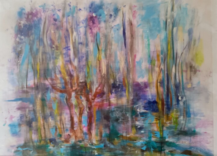 Hivers en Roussillon Painting, 23.6x31.5 in