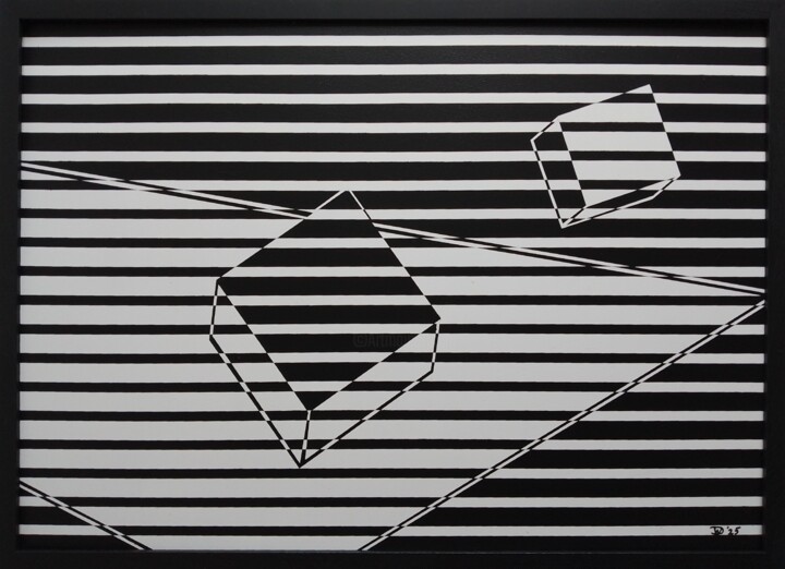 绘画 标题为“Floating” 由Wiesje Van Dam, 原创艺术品, 丙烯