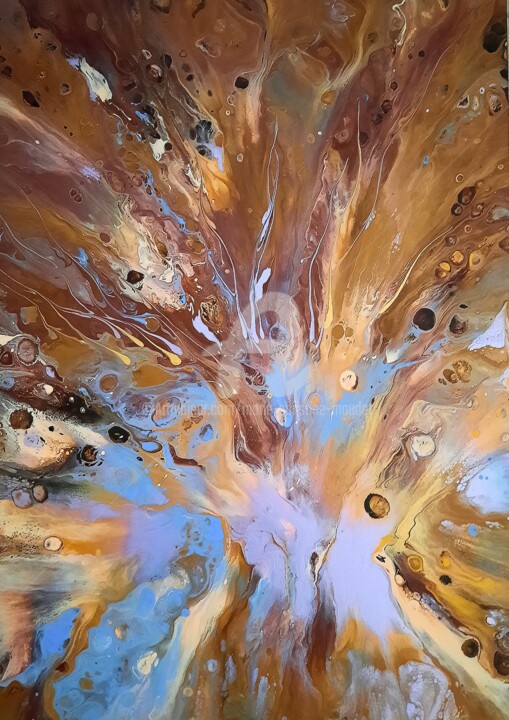 Peinture intitulée "Acrylique sur toile…" par Marie-Christine Maudet, Œuvre d'art originale, Acrylique Monté sur Châssis en…