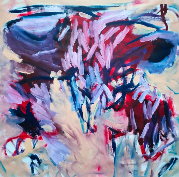 Painting titled "Pure Emotion" by Emily Starck, Original Artwork, Acrylic Mounted on Wood Stretcher frame