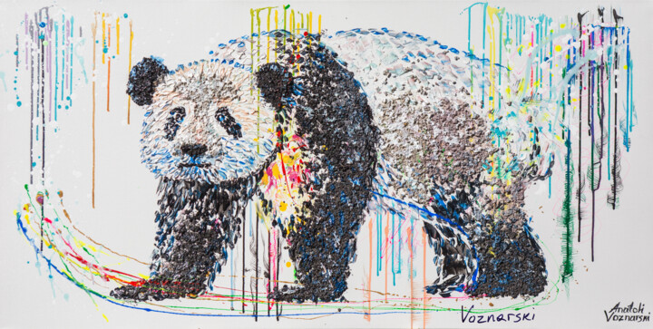 Panda 绘画, 24x48 in