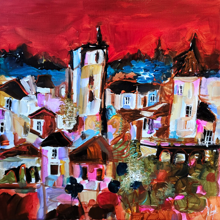 Peinture intitulée "Dans l'indice des c…" par Muriel Cayet, Œuvre d'art originale, Acrylique
