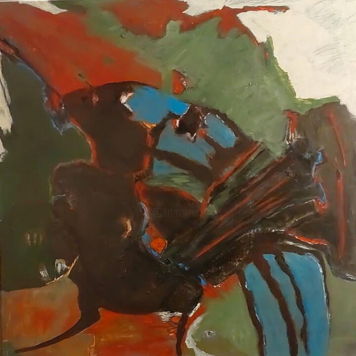 Cancers politiques ici et maintenant 绘画, 31.5x31.5 in