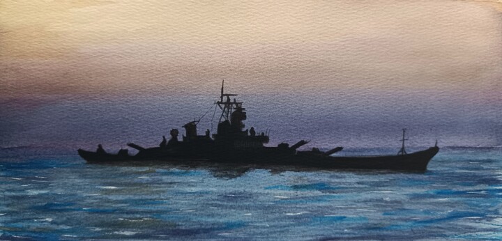 Shadow № 4 Painting, 5.9x11.8 in