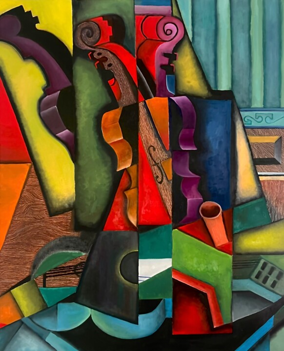 VIOLONS Картина, 39,4x31,9 in