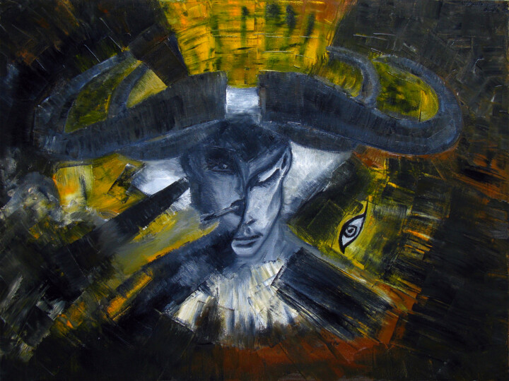 Hecate and the young priest of fertility Pittura, 23,6x31,5 in