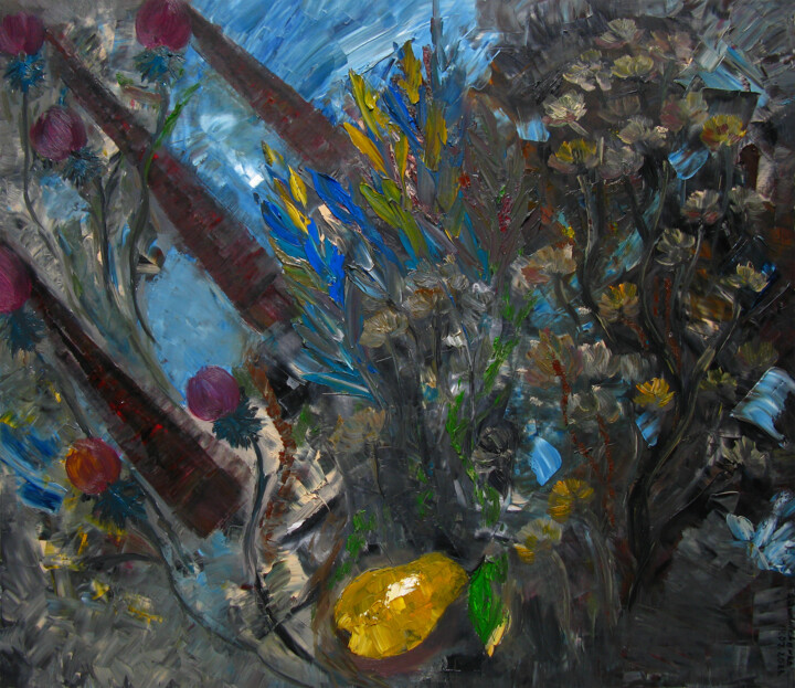 Refuge 绘画, 27.6x31.5 in