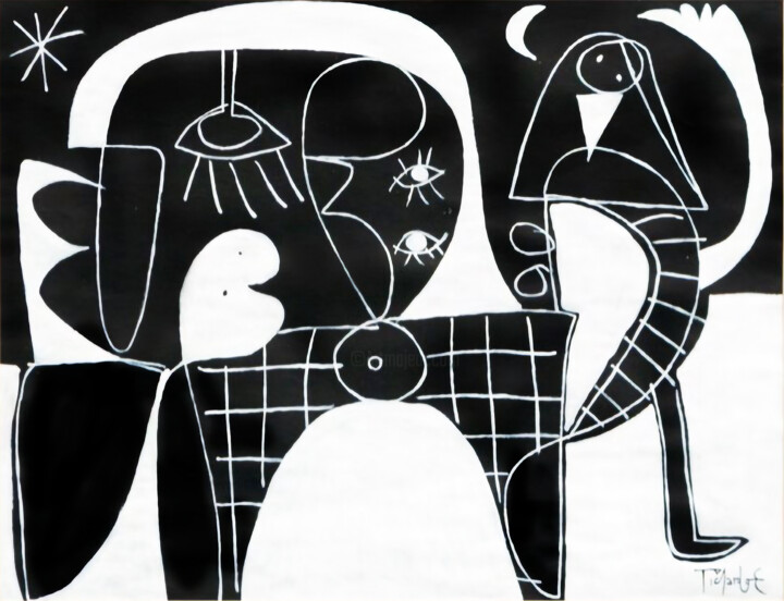 Composición en blanco y negro I 绘画, 19.7x25.6 in
