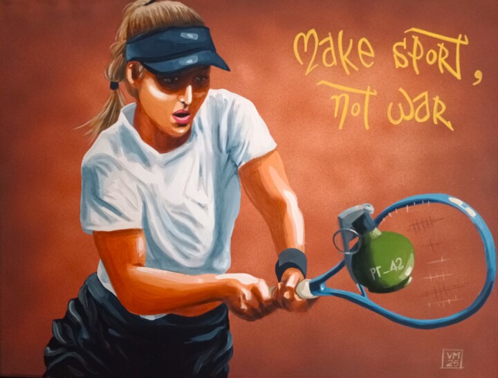 Make Sport, Not War 3 绘画, 23.6x31.5 in