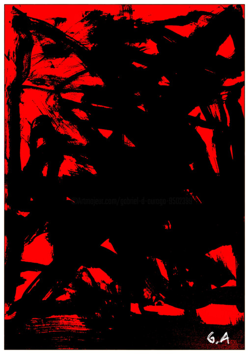 Digital Arts titled "Ereshkigal: The Des…" by Gaboriau Gérald, Original Artwork, Ink